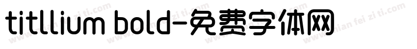 titllium bold字体转换